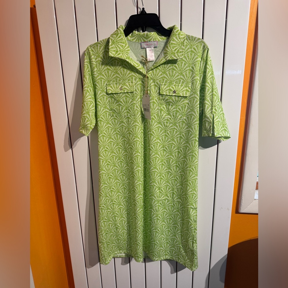 Stella Parker Dresses | Stella Parker Tunic Dress Women M, Green Floral UPF 50